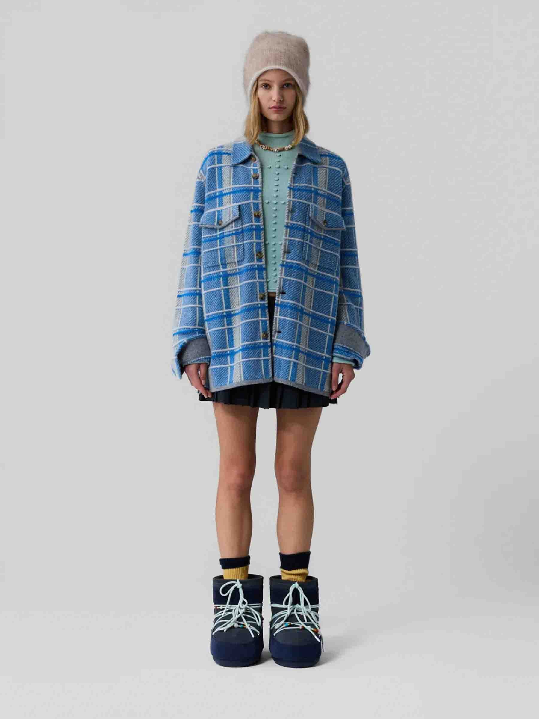 Guest in Residence Mujer Barcelona Sobrecamisa Punto Cuadros color Azul sku 772-001563 02 - Foto 2