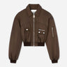 Ganni Mujer Barcelona Chaqueta Bomber Duchesse color Marrón Oscuro sku 772-001565 01 - Foto 1