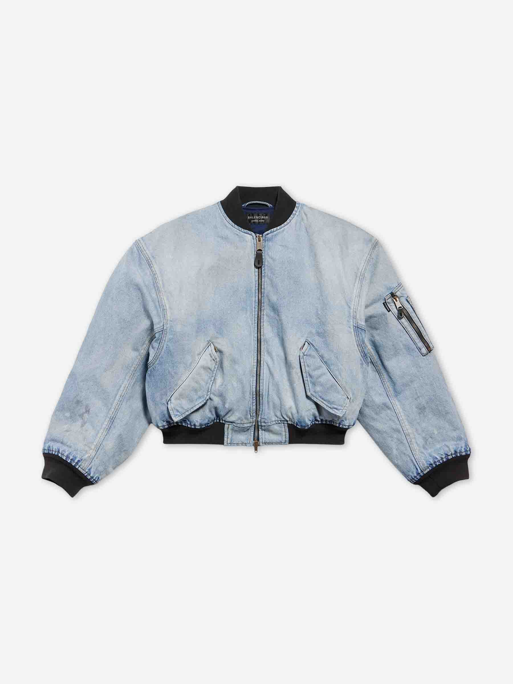 Balenciaga Mujer Barcelona Chaqueta Bomber Standard color Azul Denim Claro sku 772-001569 01 - Foto 1