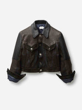 Versace Mujer Barcelona Chaqueta Ajustada de Piel color Negro sku 772-001571 01 - Foto 1