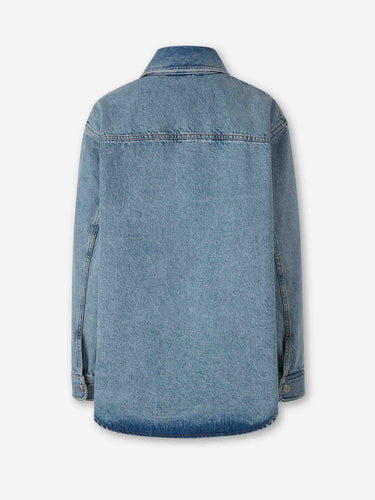 Ami Paris Mujer Barcelona Sobrecamisa Denim color Azul Denim sku 772-001573 01 - Foto 2