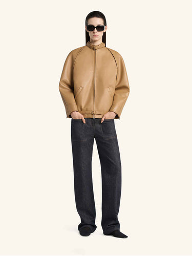 Courrèges Mujer Barcelona Chaqueta Bomber Piel color Camel sku 772-001576 01 - Foto 2