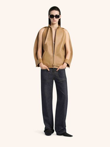 Courrèges Mujer Barcelona Chaqueta Bomber Piel color Camel sku 772-001576 01 - Foto 3