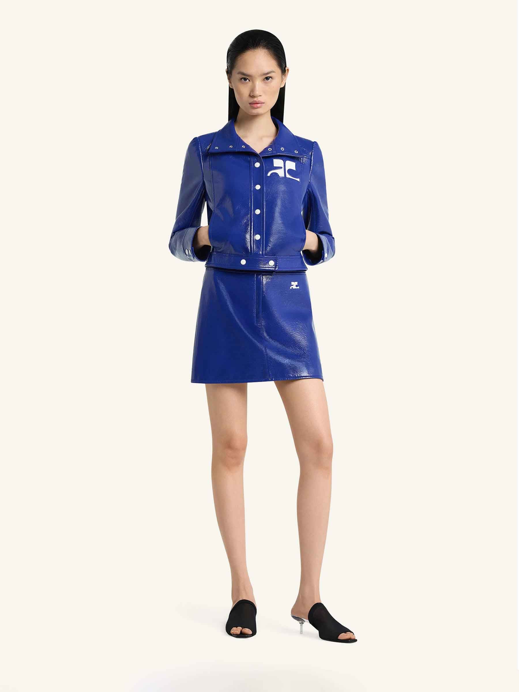 Courrèges Mujer Barcelona Chaqueta Vinyle Reedition color Azul Cobalto sku 772-001577 01 - Foto 2