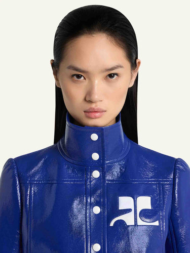Courrèges Mujer Barcelona Chaqueta Vinyle Reedition color Azul Cobalto sku 772-001577 01 - Foto 4