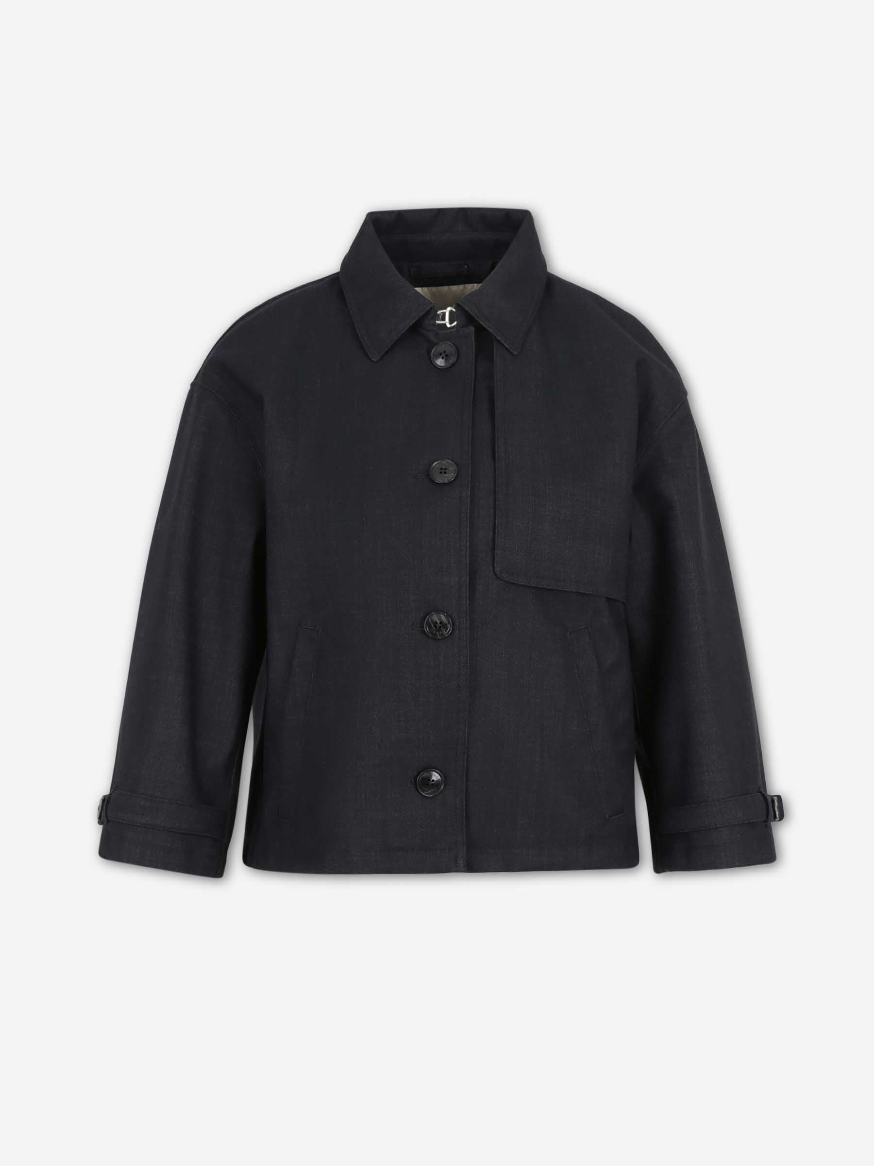 Herno Mujer Barcelona Gabardina Corta color Azul Noche sku 772-001586 01 - Foto 1