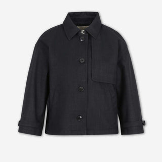 Herno Mujer Barcelona Gabardina Corta color Azul Noche sku 772-001586 01 - Foto 1