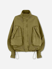 The Attico  Barcelona Chaqueta Bomber Militar color Verde Militar sku 772-001590 01 - Foto 1