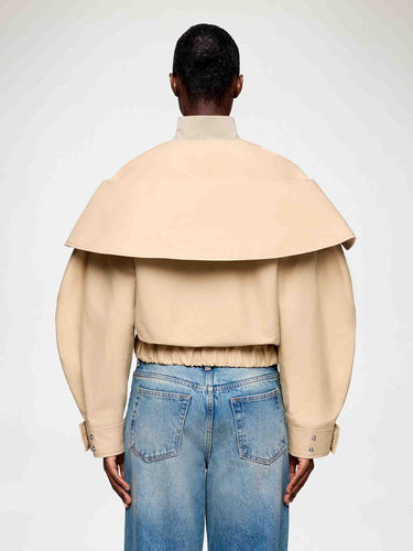 Ganni Mujer Barcelona Bomber Algodón color Camel sku 772-001593 01 - Foto 4