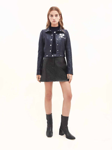 Courrèges Mujer Barcelona Chaqueta Vinyle Reedition color Azul Marino sku 772-001599 02 - Foto 2