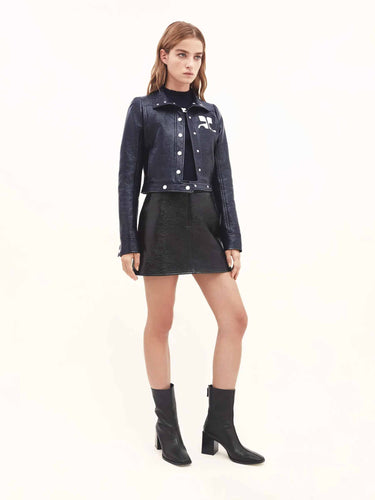 Courrèges Mujer Barcelona Chaqueta Vinyle Reedition color Azul Marino sku 772-001599 02 - Foto 3