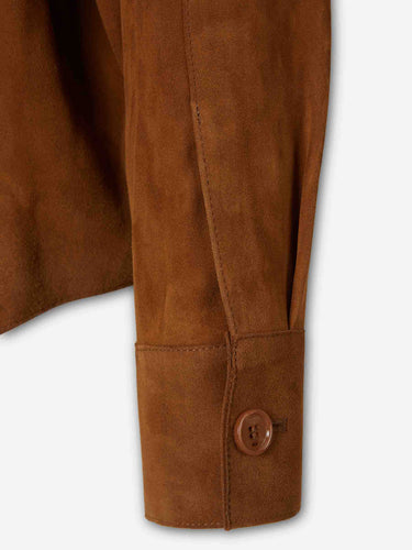 Ami Paris Mujer Barcelona Chaquetas Piel Ante color Caramelo sku 772-001601 01 - Foto 5