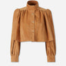 Chloé Mujer Barcelona Chaqueta Fruncida Ante color Caramelo sku 772-001605 01 - Foto 1