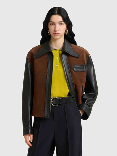 Marni Mujer Barcelona Chaqueta Piel color Multicolor sku 772-001609 01 - Foto 2