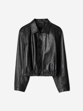Lemaire Mujer Barcelona Chaqueta Piel Lisa color Marrón Oscuro sku 772-001611 01 - Foto 1