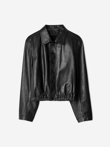 Lemaire Mujer Barcelona Chaqueta Piel Lisa color Marrón Oscuro sku 772-001611 01 - Foto 1