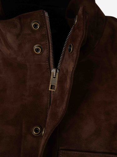 Nili Lotan Mujer Barcelona Chaqueta Ante Cirque color Marrón Oscuro sku 772-001612 01 - Foto 3