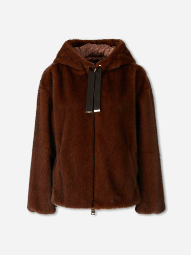 Herno Mujer Barcelona Chaqueta Capucha Pelo color Marrón Oscuro sku 772-001615 01 - Foto 1
