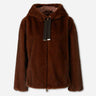 Herno Mujer Barcelona Chaqueta Capucha Pelo color Marrón Oscuro sku 772-001615 01 - Foto 1