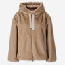 Herno Mujer Barcelona Chaqueta Capucha Pelo color Beige sku 772-001615 02 - Foto 1