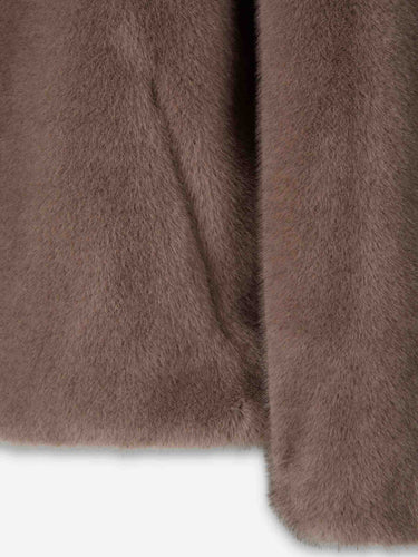Herno Mujer Barcelona Chaqueta Capucha Pelo color Taupe sku 772-001615 03 - Foto 4