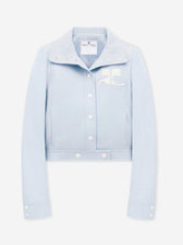 Courrèges Reedition Mujer Barcelona Chaqueta Biker Vinilo color Azul Celeste sku 772-001623 03 - Foto 1