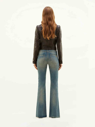 Courrèges Reedition Mujer Barcelona Chaqueta Biker Vinilo color Marrón Oscuro sku 772-001623 04 - Foto 3