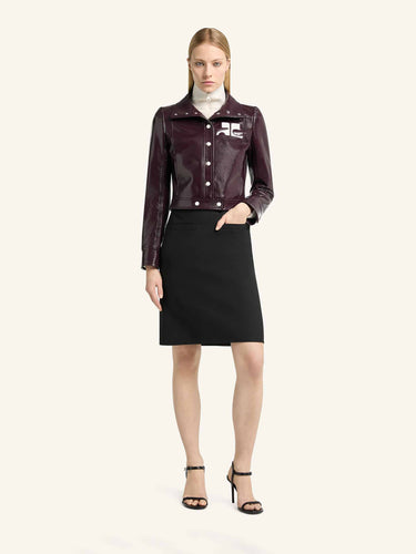Courrèges Mujer Barcelona Chaqueta Vinyle Reedition color Burdeos sku 772-001624 01 - Foto 2
