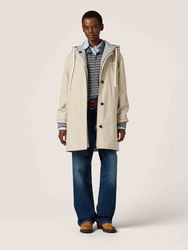 Miu Miu Mujer Barcelona Parka Técnica Cabán color Beige sku 772-001630 01 - Foto 2