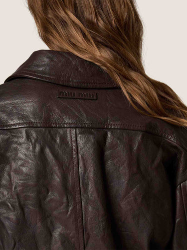 Miu Miu Mujer Barcelona Chaqueta Piel color Marrón sku 772-001633 01 - Foto 5