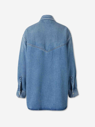 Agolde Mujer Barcelona Camisa Denim Lotta color Azul Denim sku 772-001634 01 - Foto 2