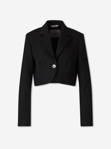 Balenciaga Mujer Barcelona Blazer Cropped color Negro sku 772-001638 01 - Foto 1