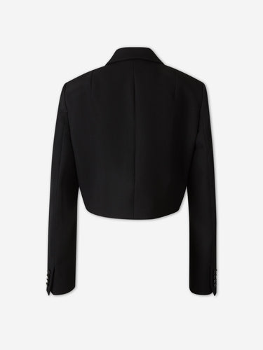 Balenciaga Mujer Barcelona Blazer Cropped color Negro sku 772-001638 01 - Foto 2