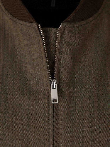 Ganni Mujer Barcelona Chaqueta Bomber Lana color Verde Militar sku 772-001644 01 - Foto 3