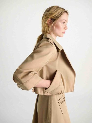Dorothee Schumacher Mujer Barcelona Gabardina Corta color Camel sku 772-001646 01 - Foto 4
