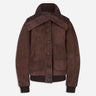 The Attico Mujer Barcelona Chaqueta Bomber Piel color Marrón Oscuro sku 772-001652 01 - Foto 1