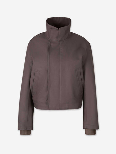 Victoria Beckham Mujer Barcelona Chaqueta Bomber Algodón color Marrón Oscuro sku 772-001653 01 - Foto 1