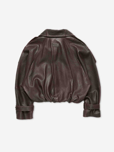 Acne Studios Mujer Barcelona Chaqueta Cropped Piel color Marrón Oscuro sku 772-001658 01 - Foto 3