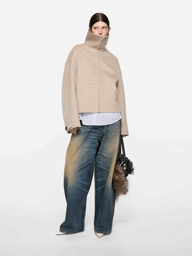 Acne Studios Mujer Barcelona Chaqueta Lana Cashmere color Beige sku 772-001660 01 - Foto 2