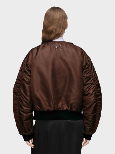 Maison Margiela Mujer Barcelona Chaqueta Bomber Reversible color Marrón Oscuro sku 772-001672 01 - Foto 2