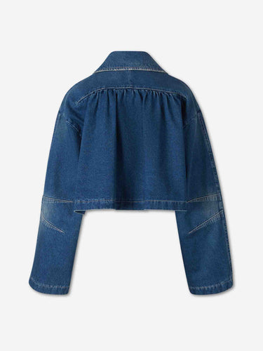 Dries Van Noten Mujer Barcelona Chaqueta Denim Algodón color Azul Denim sku 772-001675 01 - Foto 2