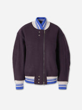 Dries Van Noten Mujer Barcelona Chaqueta Bomber Lana Viscosa color Púrpura sku 772-001681 01 - Foto 1