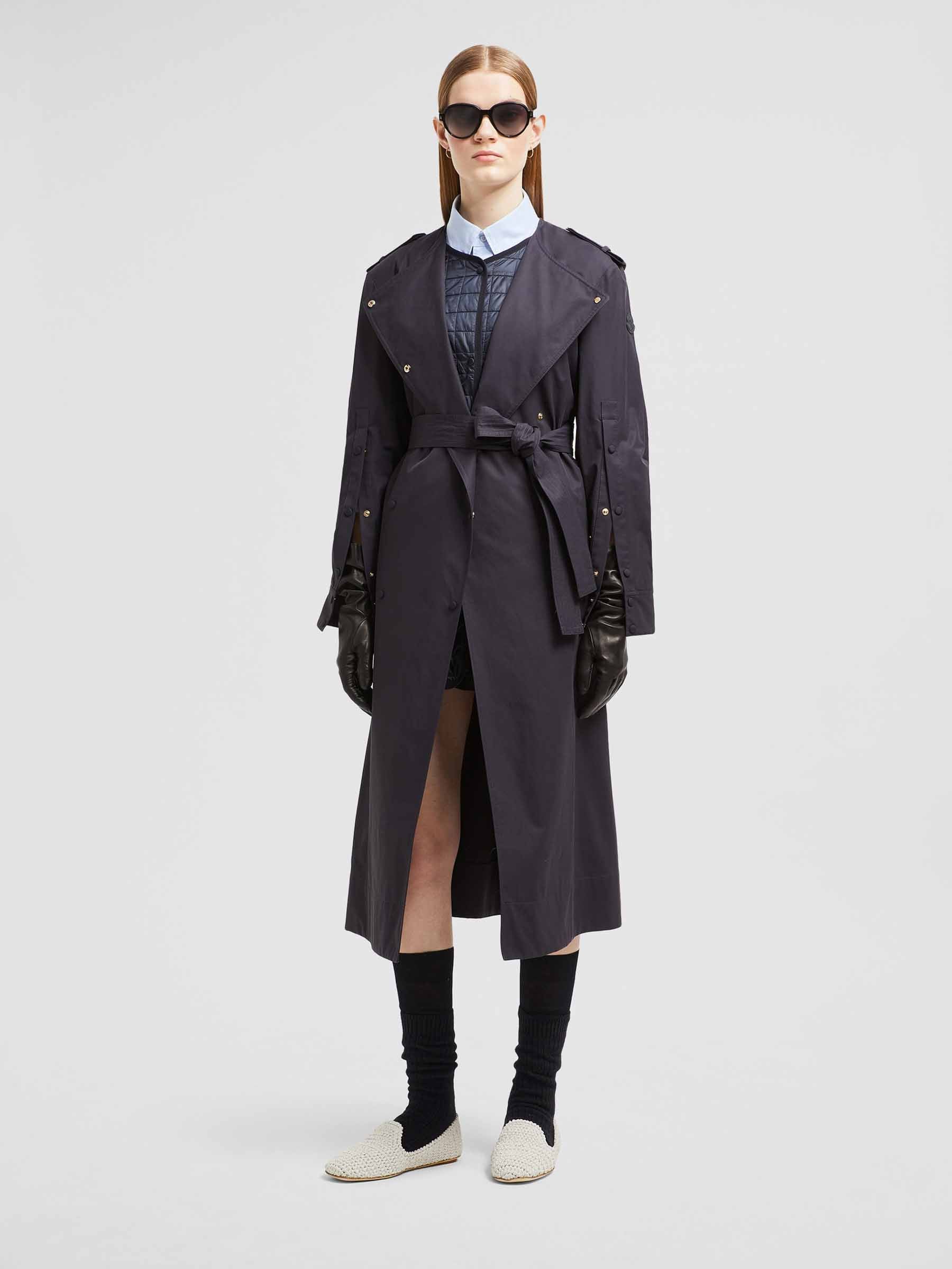 Moncler Mujer Barcelona Gabardina Gourdon Mix color Azul Noche sku 773-000250 01 - Foto 2