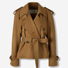 Dries Van Noten Mujer Barcelona Gabardina Corta Ristos color Verde Militar sku 773-000266 01 - Foto 1