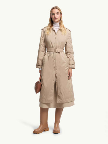 Moncler Mujer Barcelona Gabardina Plumífero Yevre color Beige sku 773-000267 01 - Foto 2