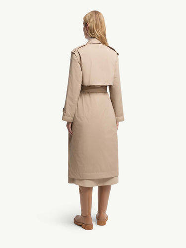 Moncler Mujer Barcelona Gabardina Plumífero Yevre color Beige sku 773-000267 01 - Foto 3
