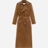 Saint Laurent Mujer Barcelona Gabardina Ante Cinturón color Marrón sku 773-000268 01 - Foto 1