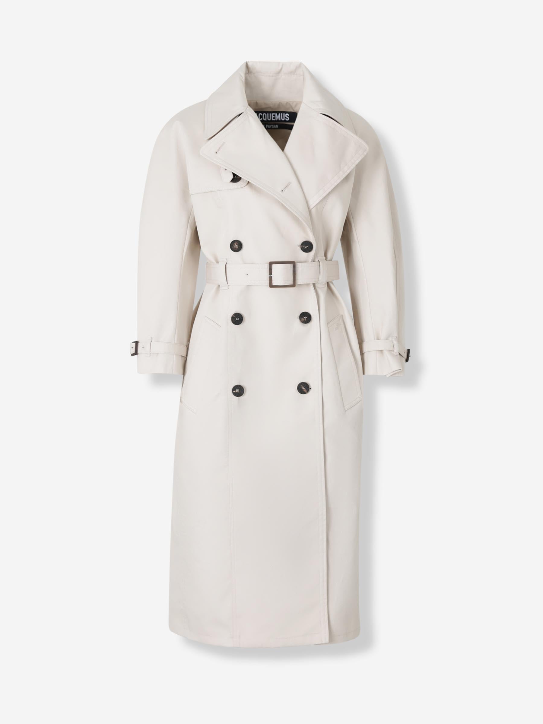 Jacquemus Mujer Barcelona Gabardina Le Trench Citta color Beige sku 773-000270 01 - Foto 1