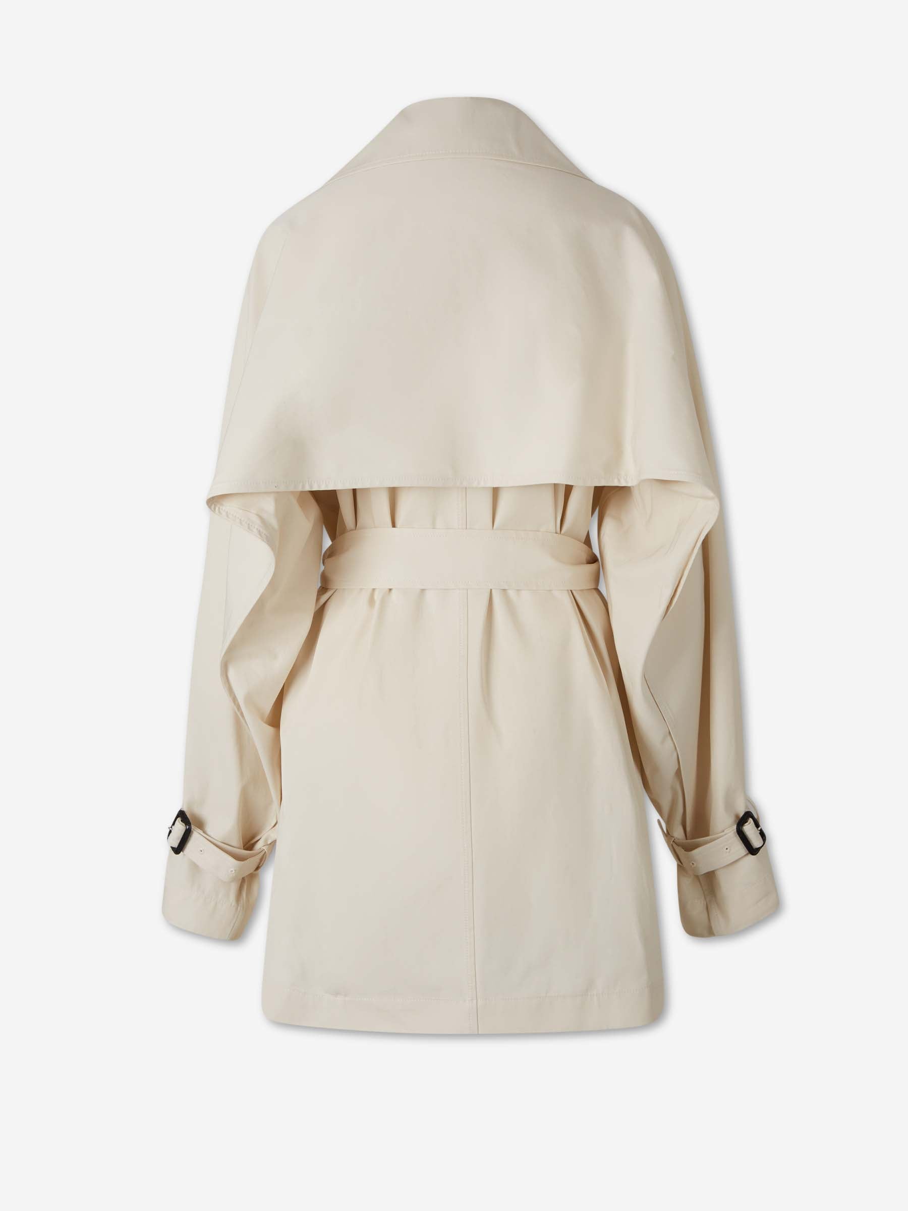 TOTEME Mujer Barcelona Gabardina Cruzada Algodón color Crema sku 773-000279 01 - Foto 2