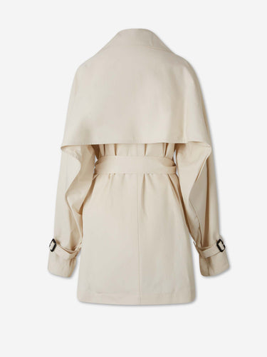 TOTEME Mujer Barcelona Gabardina Cruzada Algodón color Crema sku 773-000279 01 - Foto 2
